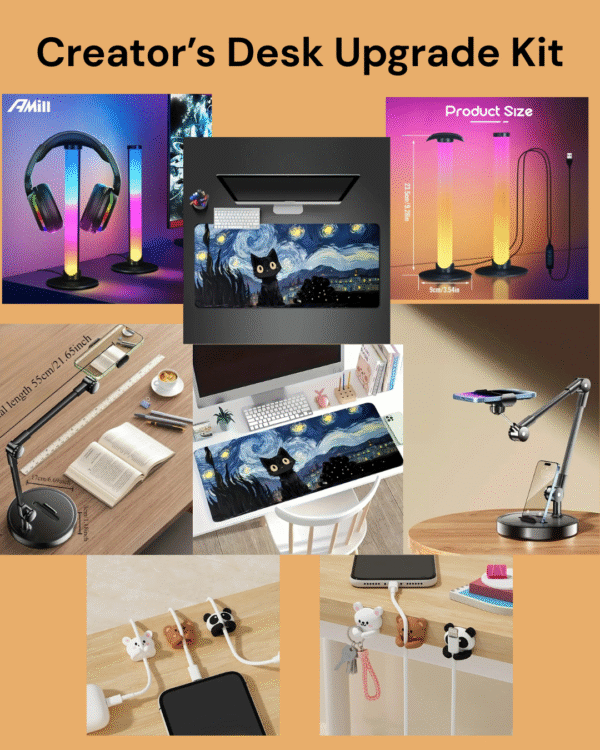 4-in-1 Creator’s Desk Upgrade Kit